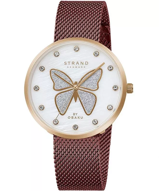 Reloj para mujeres Strand by Obaku Butterfly S700LXVWMD-DB