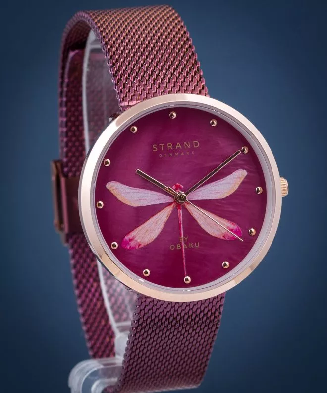Reloj para mujeres Strand by Obaku Dragonfly S700LXVDMD-DDP