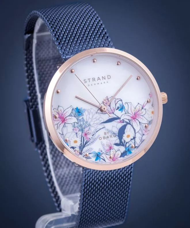 Reloj para mujeres Strand by Obaku Flower S700LXVWML-DF