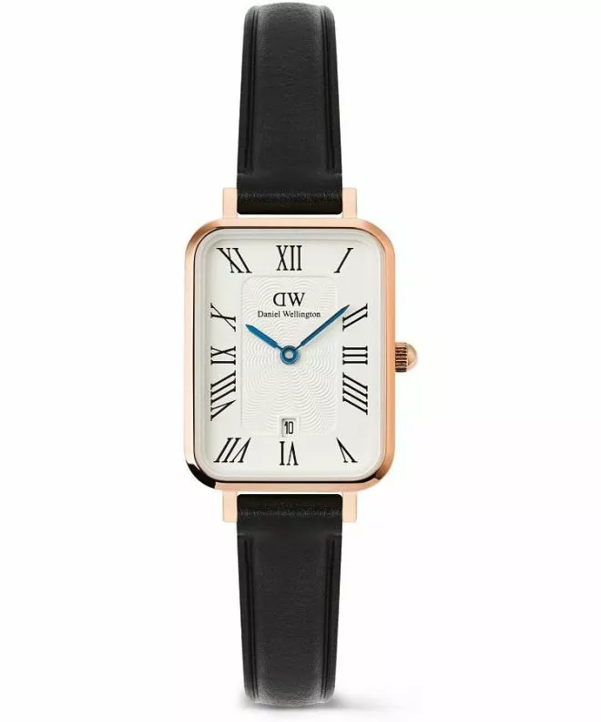 Reloj unisex Daniel Wellington Quadro Roman Numerals Date Sheffield Rose Gold DW00100862