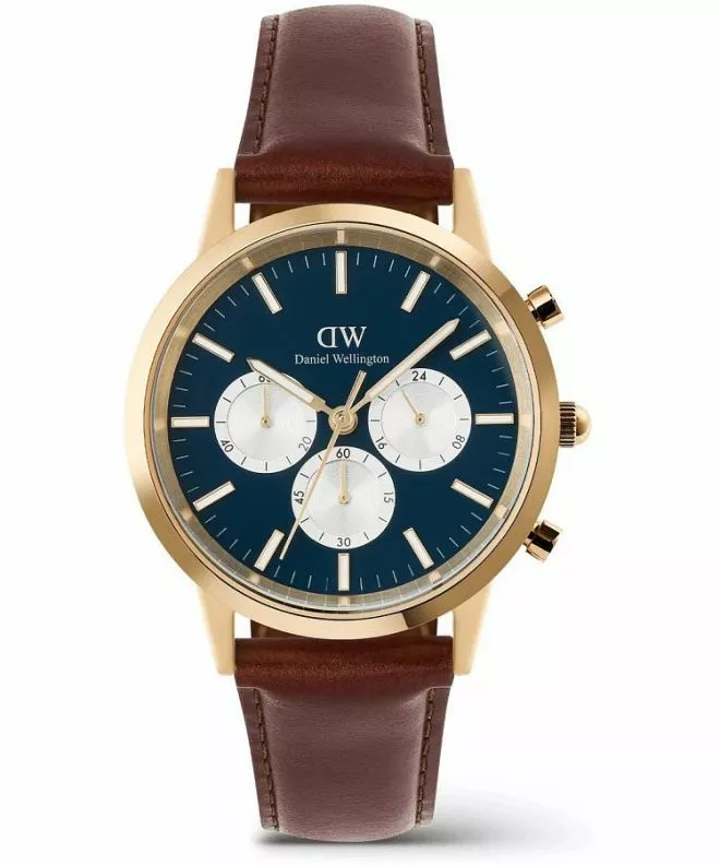 Reloj para hombres Daniel Wellington Iconic St Mawes Arctic Panda Gold Chronograph DW00100875