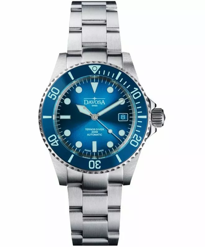 Reloj para hombres Davosa Ternos Diver Blue Lagoon Automatic Chronograph Limited Edition 161.554.40
