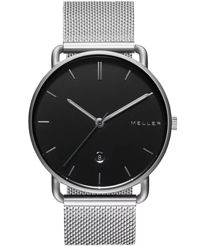Reloj unisex Meller Denka Black Silver 3PN-2SILVER