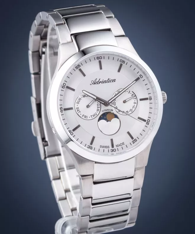 Reloj para hombres Adriatica Moon Phase A1145.4113QF