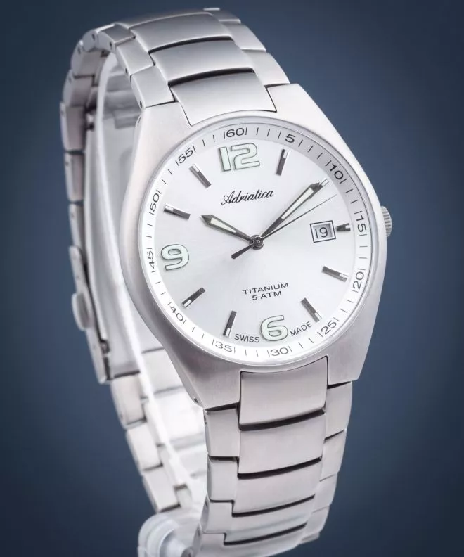 Reloj para hombres Adriatica Classic Titanium A1069.4153Q