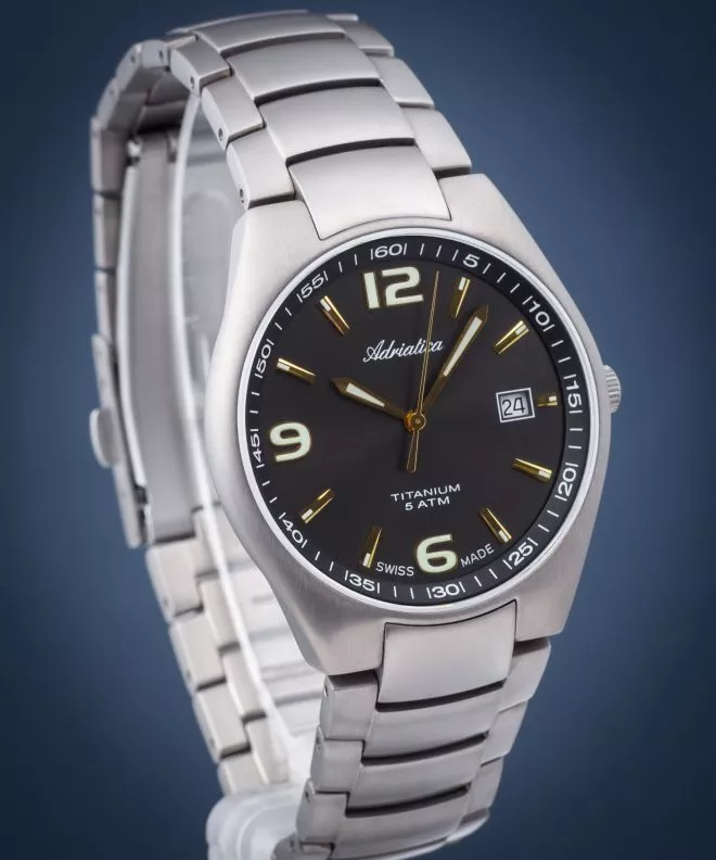 Reloj para hombres Adriatica Titanium A1069.41G6Q