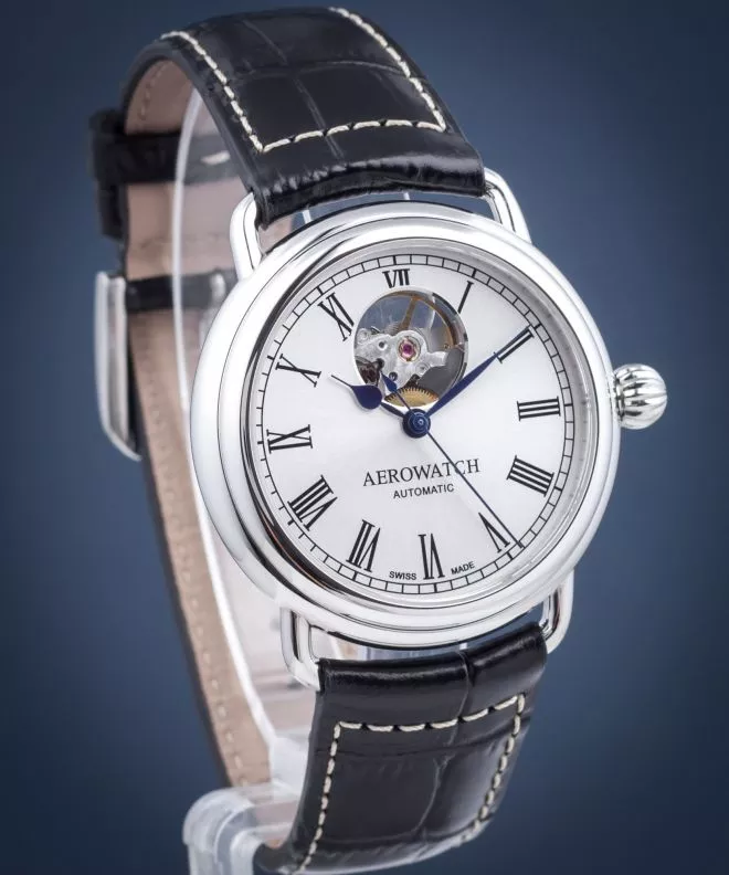 Reloj para hombres Aerowatch 1942 Open Heart Automatic 68900-AA03