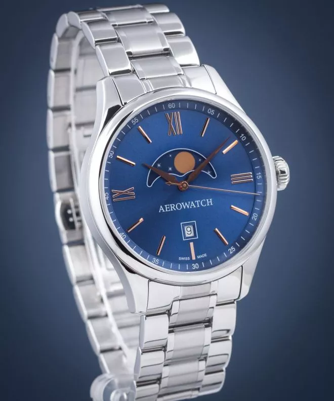 Reloj para hombres Aerowatch Renaissance Moon Phase 08985-AA01-M