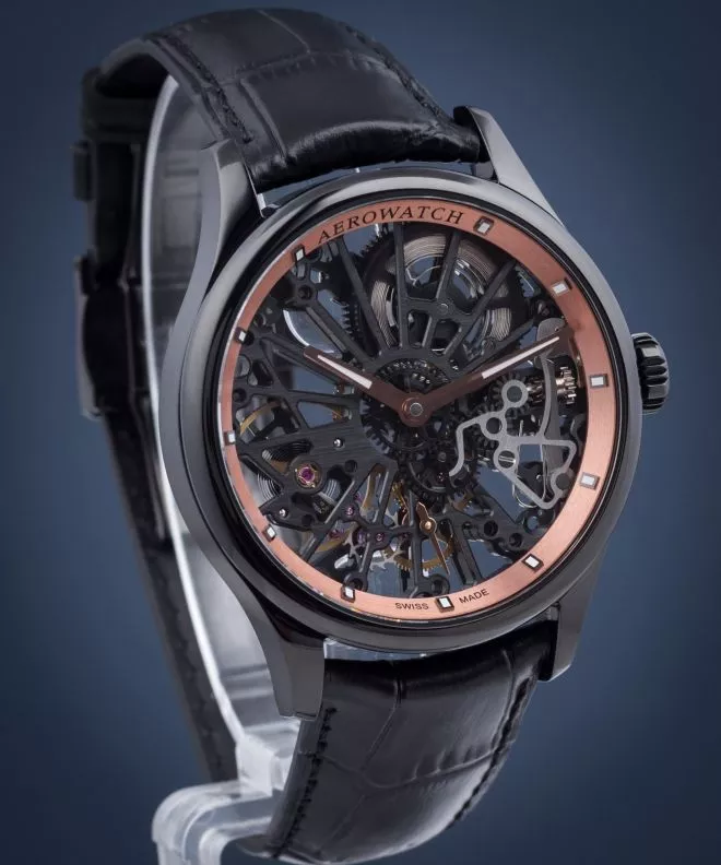 Reloj para hombres Aerowatch Renaissance Skeleton Cobweb 50981-NO20