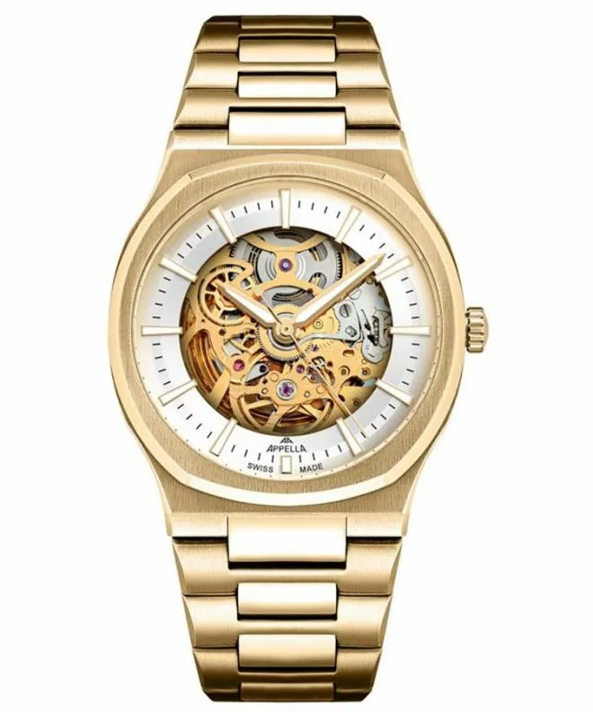 Reloj para hombres Appella Classic Skeleton Automatic L12006.1113AS
