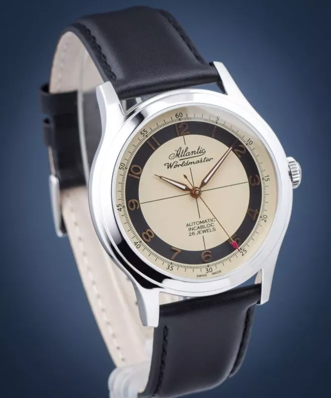 Reloj para hombres Atlantic Worldmaster Automatic Incabloc 53754.41.93RBK