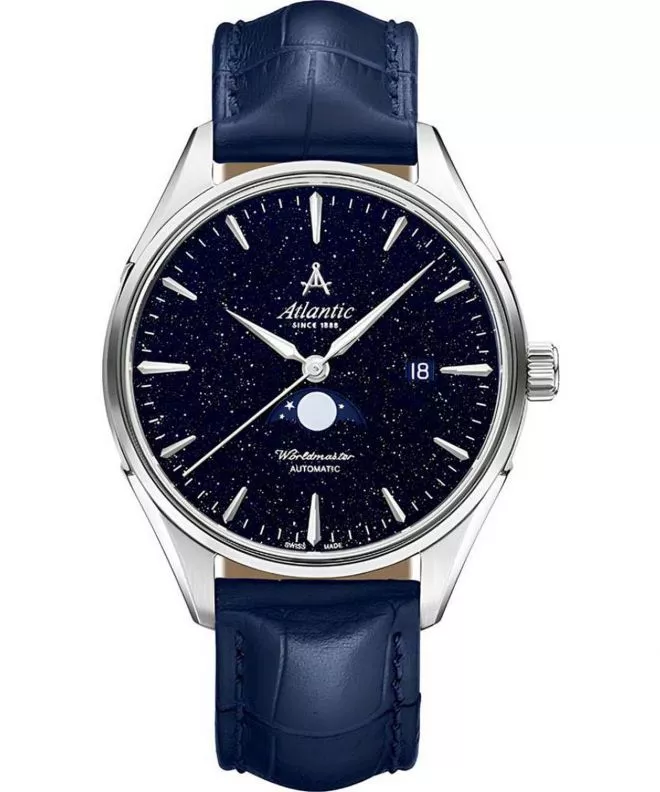 Reloj para hombres Atlantic Worldmaster Automatic Nightsky Moonphase Blue Aventurine 52783.41.51