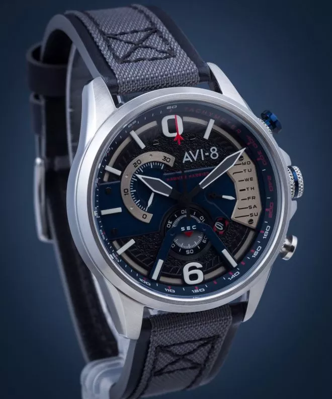 Reloj para hombres AVI-8 Hawker Harrier II Retrograde Chronograph AV-4056-04