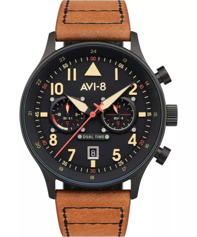 Reloj para hombres AVI-8 Hawker Hurricane Carey Dual Time Debden AV-4088-03