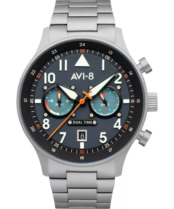 Reloj para hombres AVI-8 Hawker Hurricane Carey Dual Time Gutersloh AV-4088-22