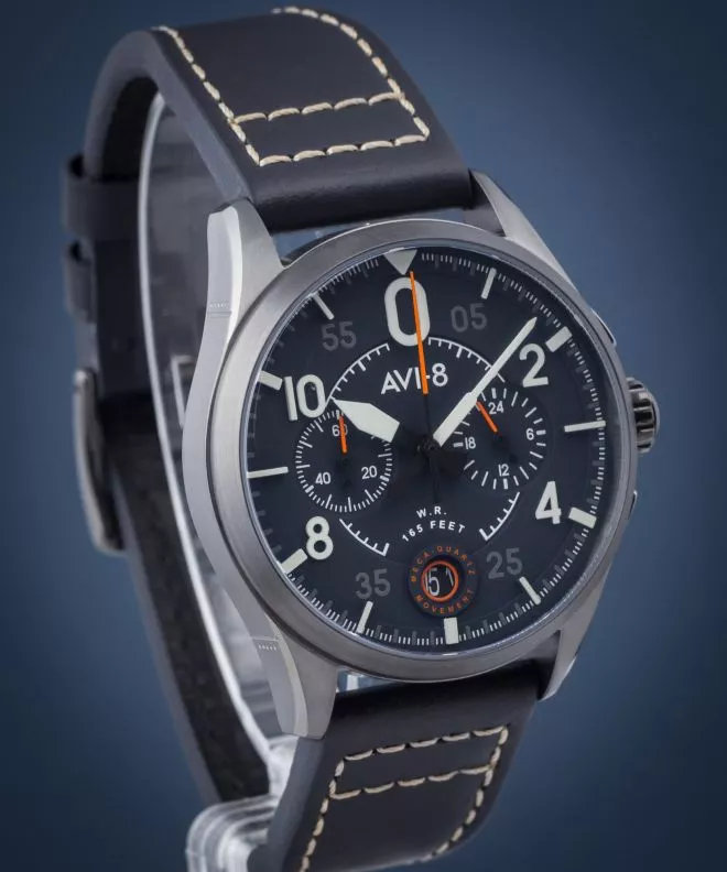 Reloj para hombres AVI-8 Spitfire Lock Chronograph Channel Blue AV-4089-04