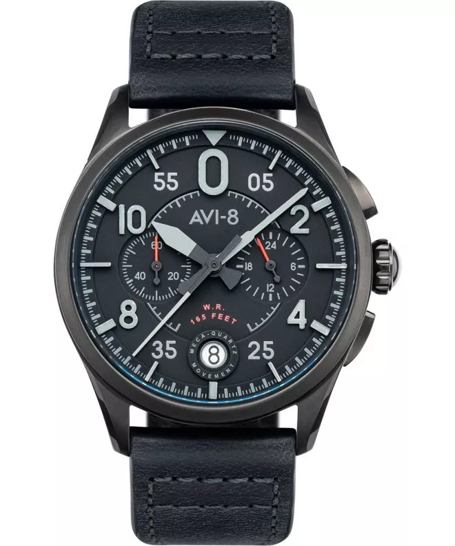 Reloj para hombres AVI-8 Spitfire Lock Chronograph Slate Black AV-4089-03