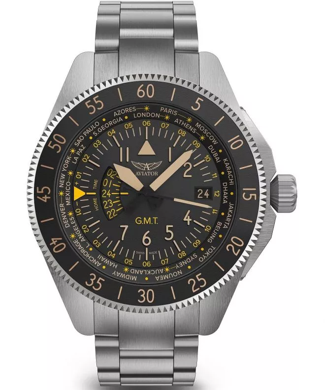 Reloj para hombres Aviator Airacobra GMT V.1.37.0.303.5