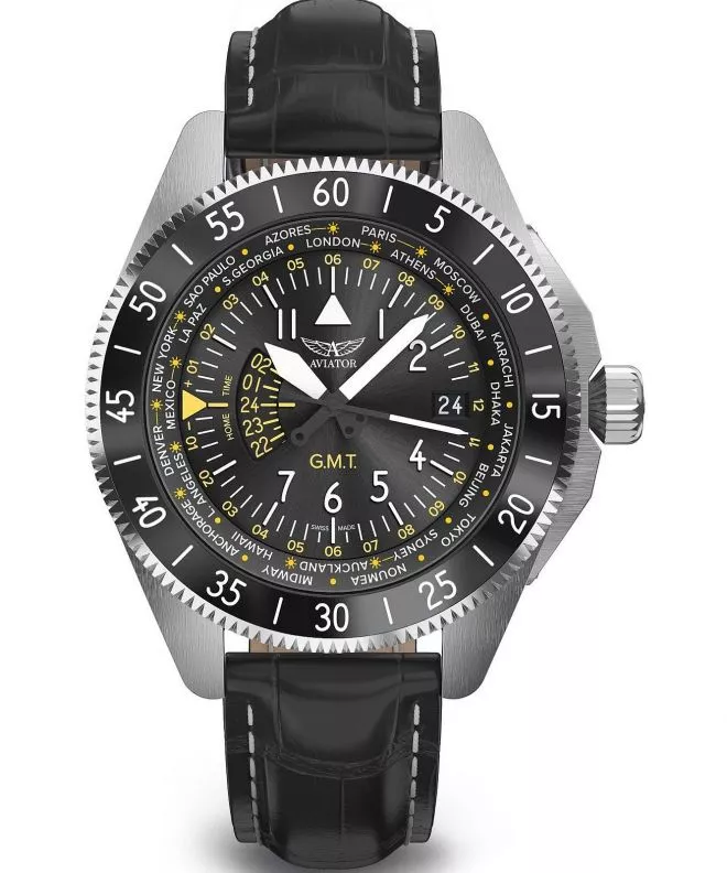Reloj para hombres Aviator Airacobra GMT V.1.37.0.307.4