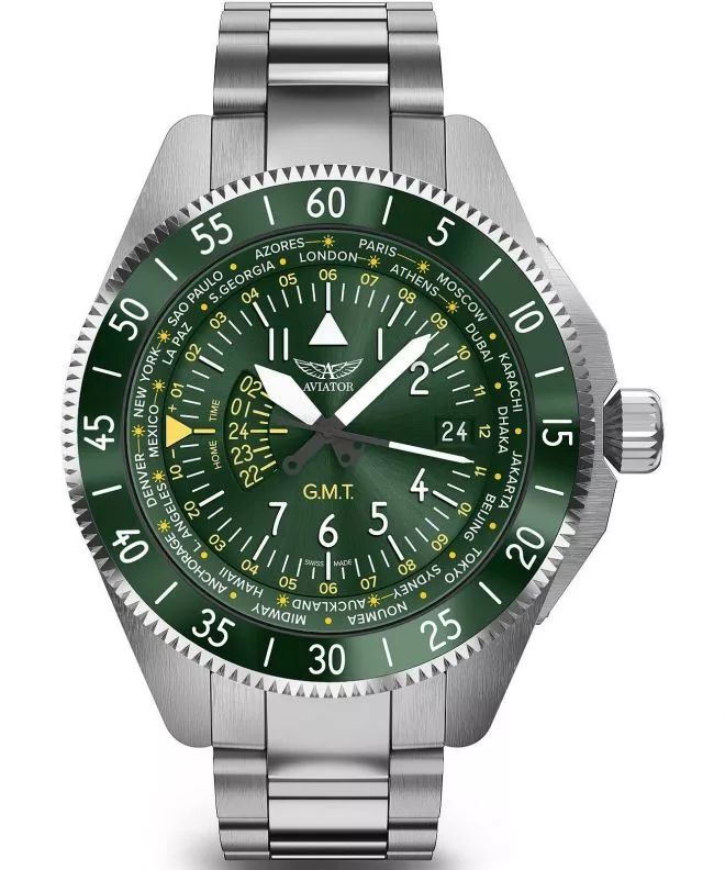 Reloj para hombres Aviator Airacobra GMT V.1.37.0.309.5
