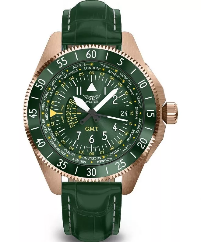 Reloj para hombres Aviator Airacobra GMT V.1.37.2.309.4