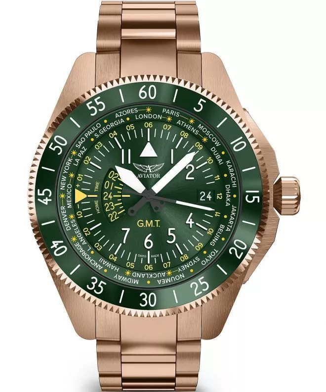 Reloj para hombres Aviator Airacobra GMT V.1.37.2.309.5