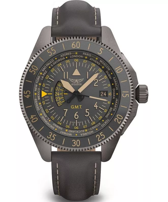 Reloj para hombres Aviator Airacobra GMT V.1.37.7.305.4