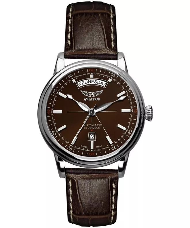Reloj para hombres Aviator Douglas Day-Date Automatic Limited Edition V.3.20.0.140.4