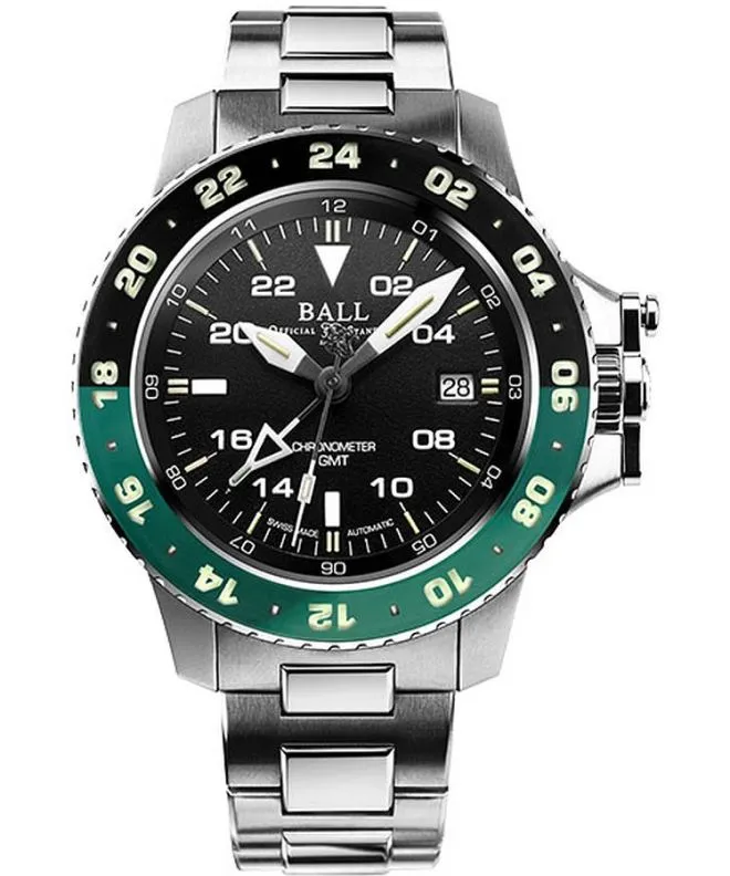 Reloj para hombres Ball AeroGMT II Automatic Chronometer DG2118C-S11C-BK