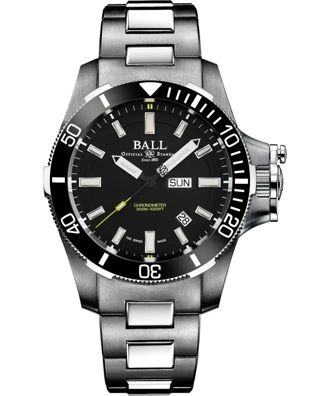 Reloj para hombres Ball Engineer Hydrocarbon Submarine Warfare Ceramic Automatic Chronometer DM2236A-SCJ-BK