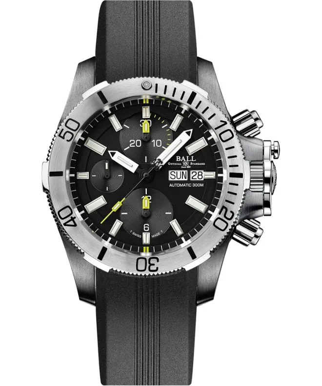 Reloj para hombres Ball Engineer Hydrocarbon Submarine Warfare Titanium Automatic Chronograph DC2276A-PJ-BK