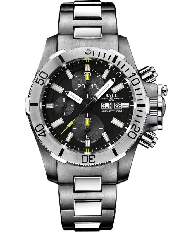 Reloj para hombres Ball Engineer Hydrocarbon Submarine Warfare Titanium Automatic Chronograph DC2276A-SJ-BK