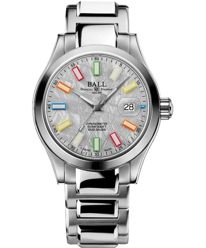 Reloj para hombres Ball Engineer III Marvelight Chronometer Meteorite NM9026C-S46C-MSLR
