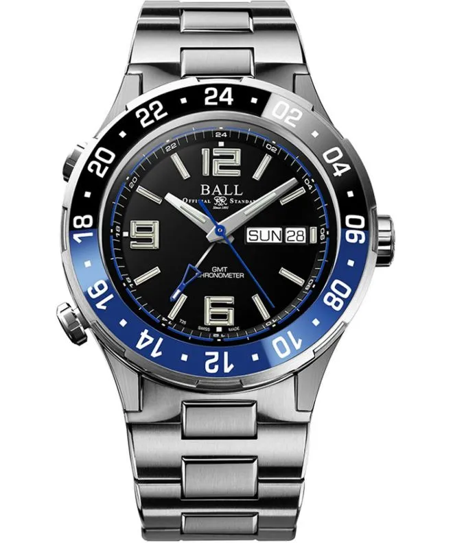 Reloj para hombres Ball Roadmaster Marine Chronometer GMT Limited Edition DG3000A-S1CJ-BK
