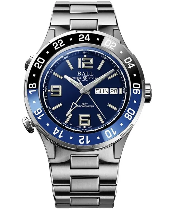 Reloj para hombres Ball Roadmaster Marine GMT Titanium Automatic Limited Edition DG3000A-S1CJ-BE
