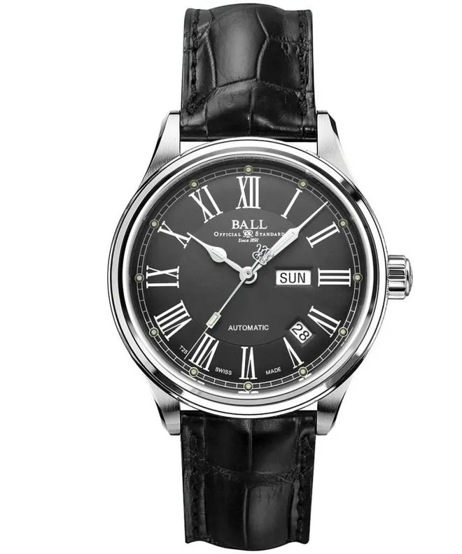 Reloj para hombres Ball Trainmaster Roman Automatic NM1058D-L4J-GY