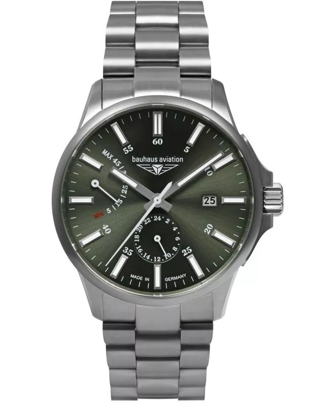 Reloj para hombres Bauhaus Aviation Power Reserve Automatic 2860M-4