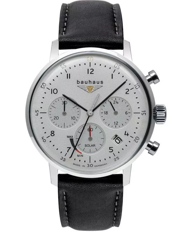 Reloj para hombres Bauhaus Classic Power Reserve Solar Chronograph 2086-1