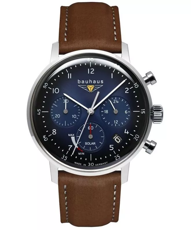 Reloj para hombres Bauhaus Classic Power Reserve Solar Chronograph 2086-3