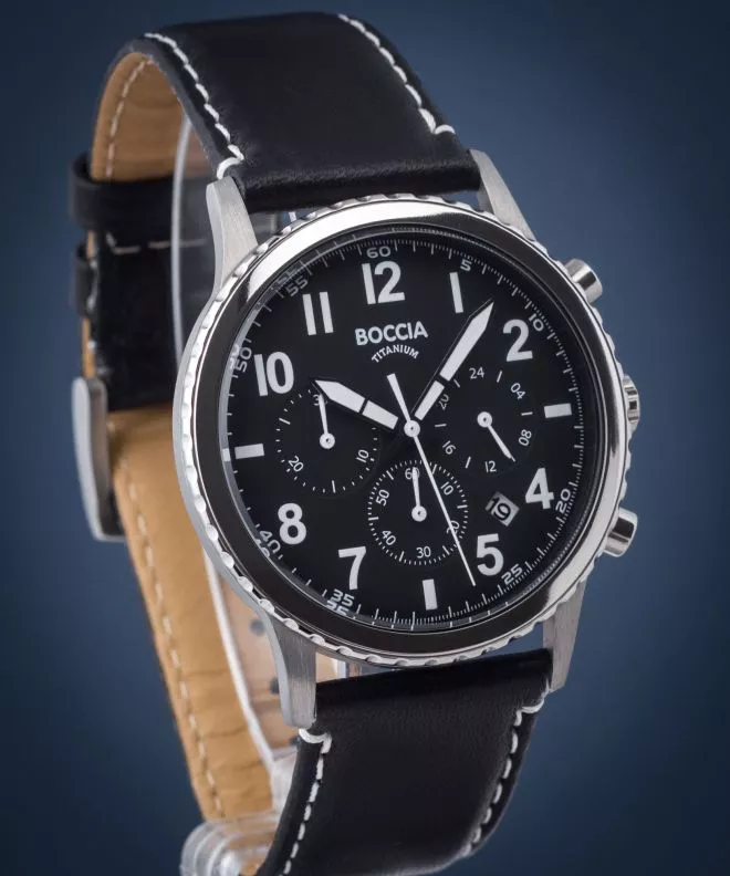 Reloj para hombres Boccia Titanium Titanium Chronograph 3745-01