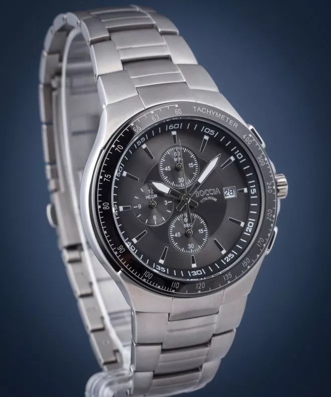 Reloj para hombres Boccia Titanium Titanium Chronograph 3773-01
