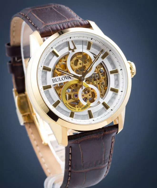 Reloj para hombres Bulova Classic Automatic Open Heart 97A138