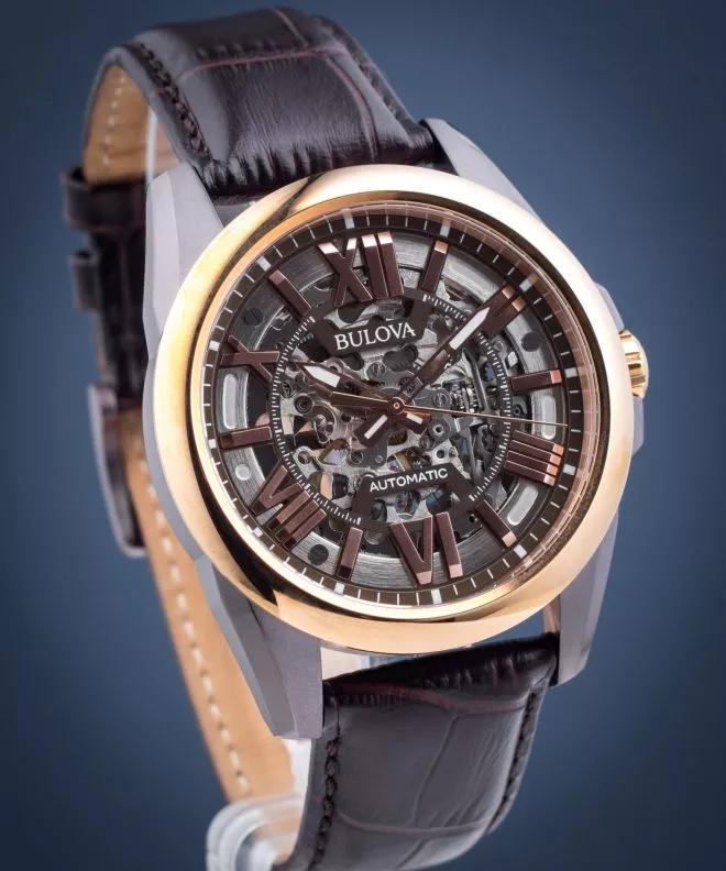 Reloj para hombres Bulova Classic Skeleton Automatic 98A165