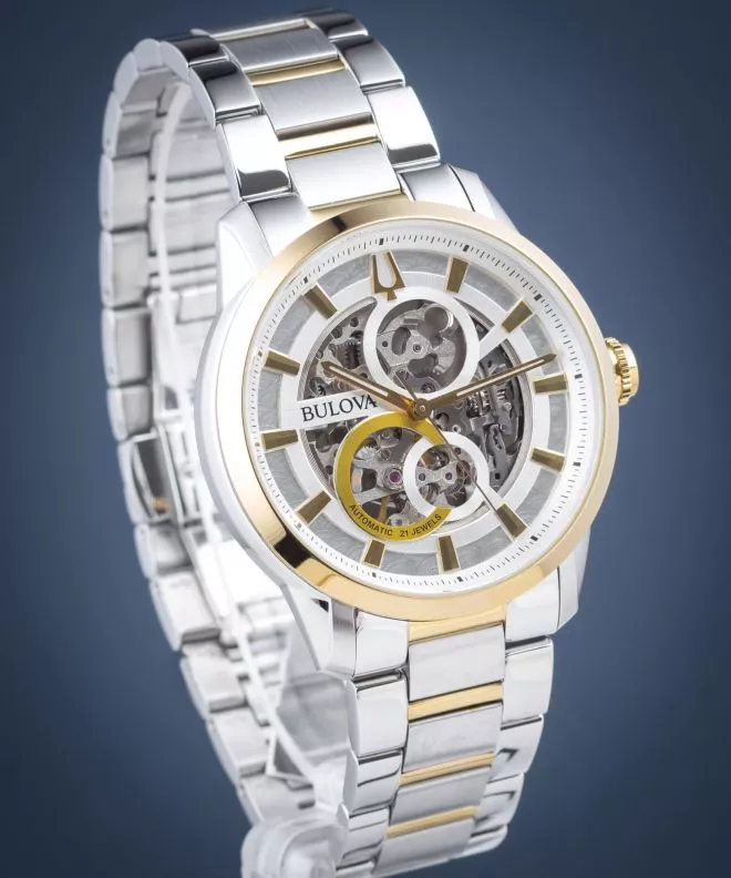 Reloj para hombres Bulova Classic Skeleton Automatic 98A214