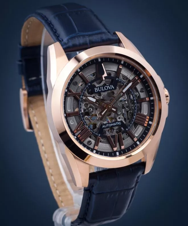 Reloj para hombres Bulova Classic Sutton Skeleton Automatic 97A161