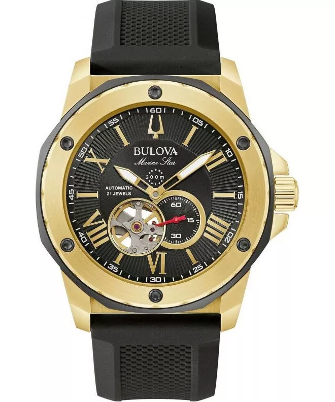 Reloj para hombres Bulova Marine Star Open Heart Automatic 98A272