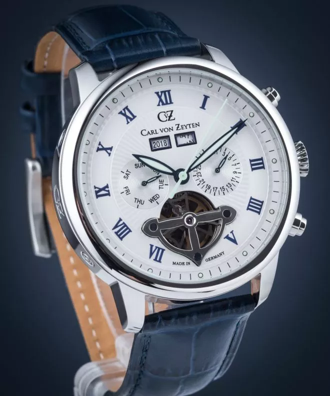 Reloj para hombres Carl von Zeyten Carl von Zeyten Bonndorf Automatic CVZ0053WH