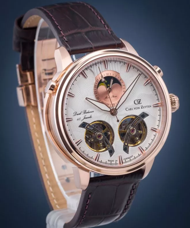 Reloj para hombres Carl von Zeyten Durbach Twin Balance Automatic CVZ0060RWHS