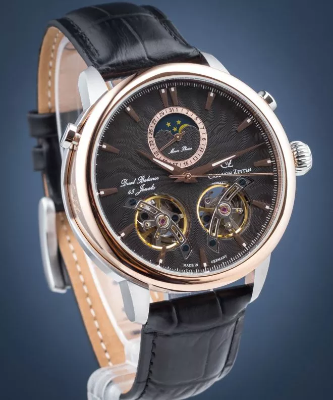 Reloj para hombres Carl von Zeyten Forbach Twin Balance Automatic CVZ0056BK