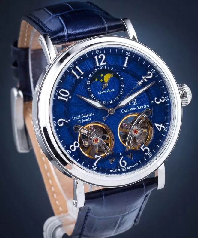 Reloj para hombres Carl von Zeyten Murg Moonphase Automatic CVZ0054BL